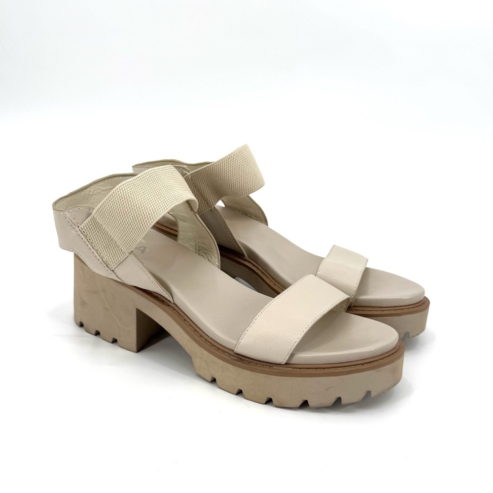 MIA Women's Sena Ivory Chunky Platform Sandals Size 9.5